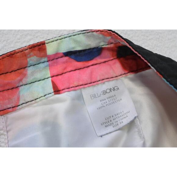 Billabong Cargo Board Shorts Surf Performance Graphic Athletic Mens Sz 34 - Picture 4 of 6